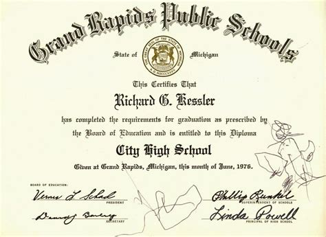 Certificate Of Graduation High School | Certificate Of