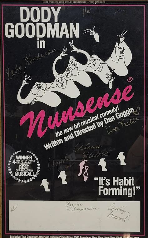 Lot - Nunsense Musical Cast Autographed Poster