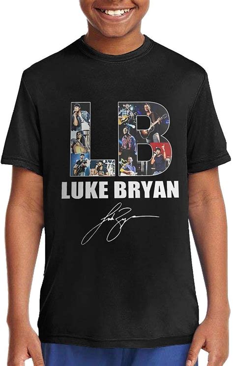 Amazon.com: NOT Children's Luke Bryan Tour 2019 Cute T-Shirts for Girls/Boys T-Shirts Black ...