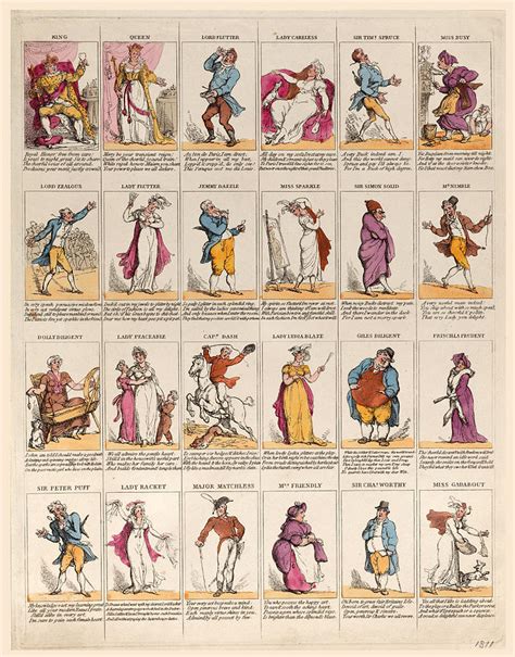 Twelfth Night Characters Drawing by Thomas Rowlandson - Pixels