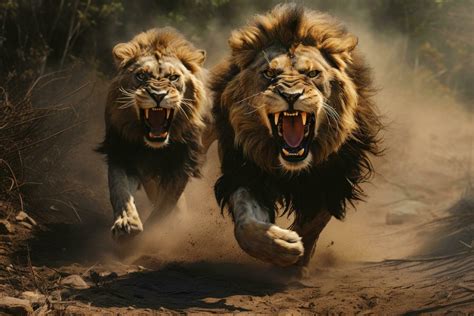 Lion Running Stock Photos, Images and Backgrounds for Free Download