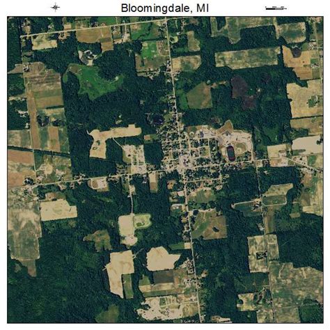 Aerial Photography Map of Bloomingdale, MI Michigan