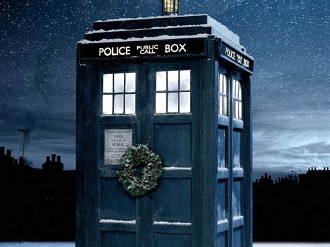 Doctor Who Christmas TARDIS HD Wallpaper