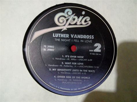 Luther Vandross - The Night I Fell In Love - Used Vinyl - High-Fidelity ...