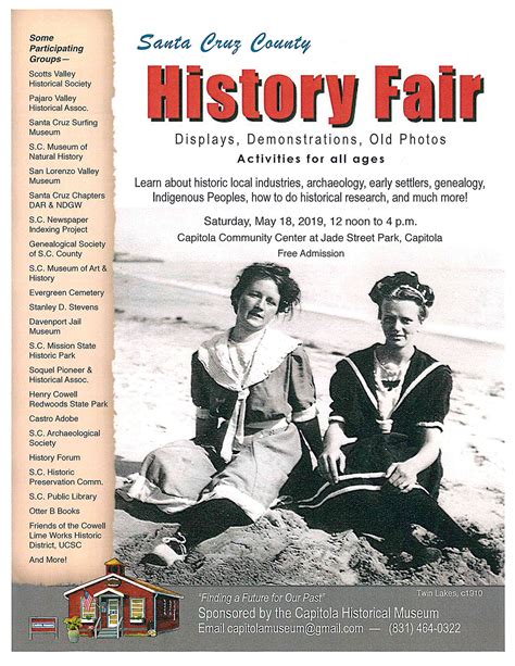 Santa Cruz County History Fair - Genealogical Society of Santa Cruz County