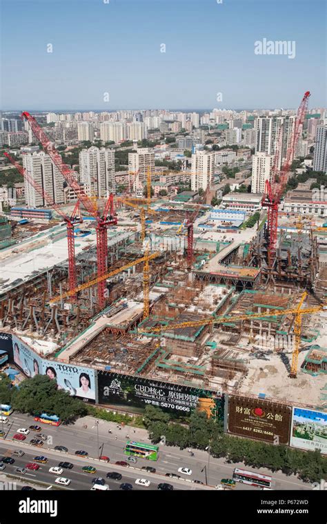 Construction site of the CCTV Headquarters Beijing Stock Photo - Alamy