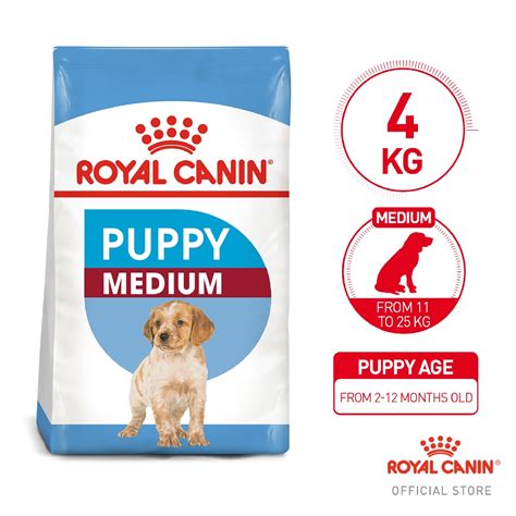 Royal Canin Medium Puppy Dry Dog Food (4kg) - Size Health Nutrition ...