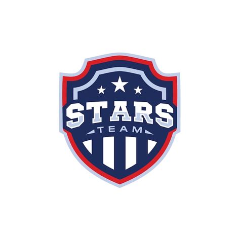 Premium Vector | Stars team badge logo