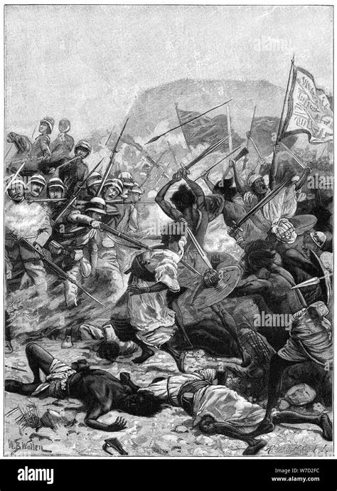 The Battle of Khartoum, 1885 (1900). Artist: Unknown Stock Photo - Alamy