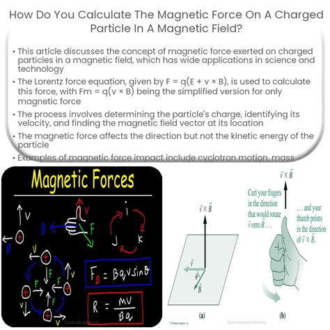 How do you calculate the magnetic force on a charged particle in a ...