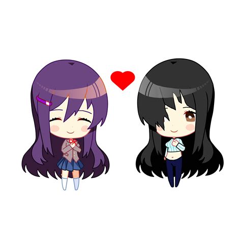 Here is a chibi picture of 2 Yuris i love! : r/DDLC