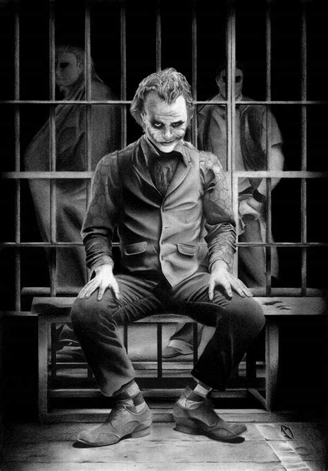 Download Black And White Joker Prison Cell Wallpaper | Wallpapers.com