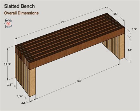 Outdoor Bench Dimensions | Bruin Blog