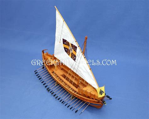 BYZANTINE DROMON 1A | Greek Ship Models | Old sailing ships, Model ships, Byzantine