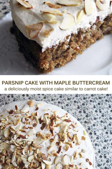 Parsnip Cake Recipe with Maple Buttercream - An Edible Mosaic™