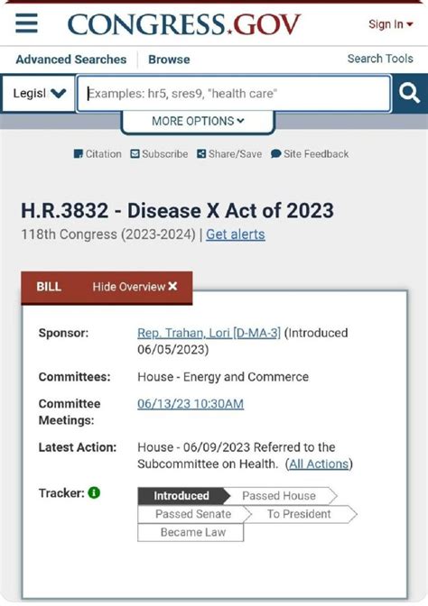 WHY is the US Congress involved with creating a bill called “Disease X ...