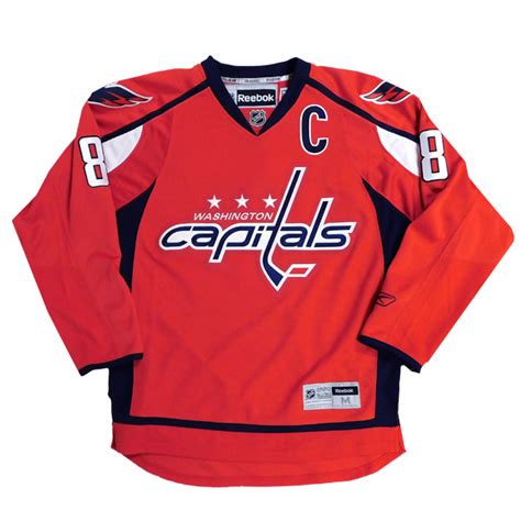 Reebok 7185 Center Ice Premier Lettered NHL Jersey- Washington Capitals Sr