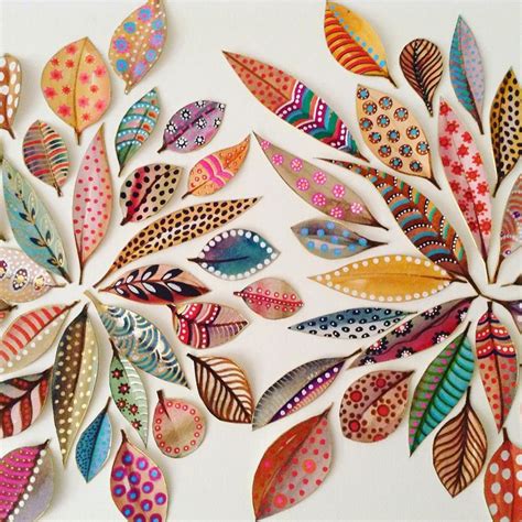 Bicocacolors | Leaf crafts, Leaf art, Diy art