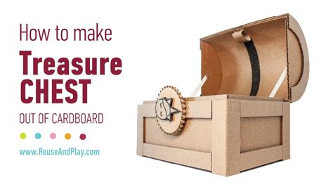 Treasure Chest Out of Cardboard with lock: Step-by-step DIY Tutorial - YouTube