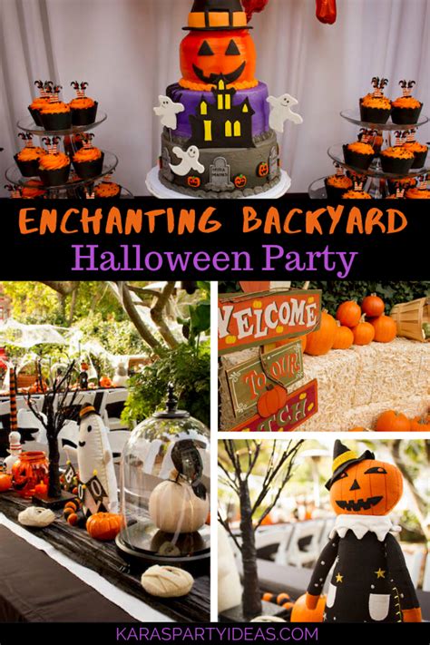 Kara's Party Ideas Enchanting Backyard Halloween Party | Kara's Party Ideas