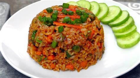 Indonesian Nasi Goreng - Fried Rice - Vegan Vegetarian Recipe - YouTube