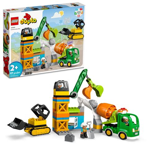 LEGO DUPLO Construction Site 10990 Educational Large Brick Building Set ...