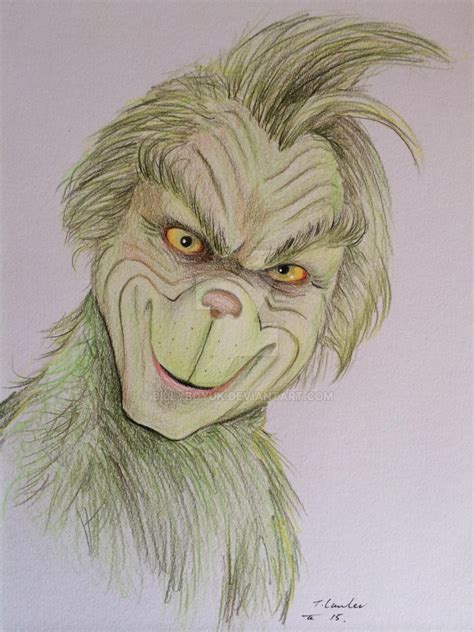 The Grinch colour pencil drawing by billyboyuk on DeviantArt