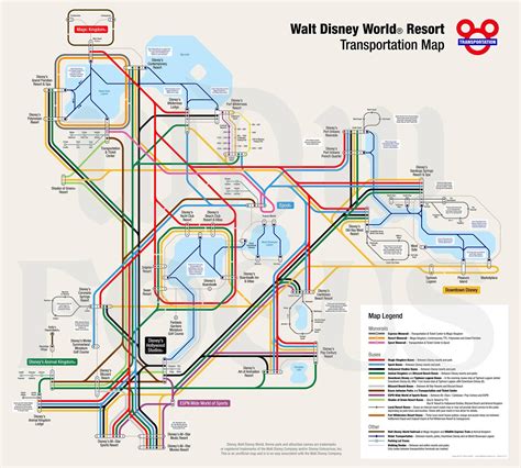 Walt Disney World Monorail Map - Map Of Stoney Lake