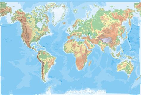 Mapa Fisico Mudo Del Mundo En Color Para Imprimir Mapa Fisico Porn | Hot Sex Picture