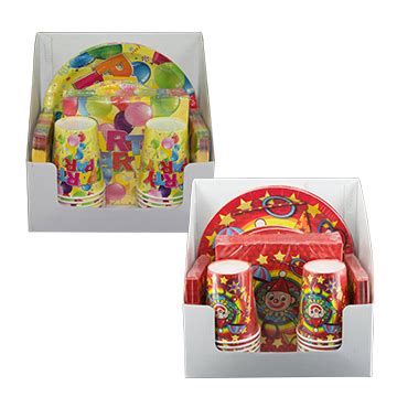 Disposable partyware set with CMYK prints | Global Sources