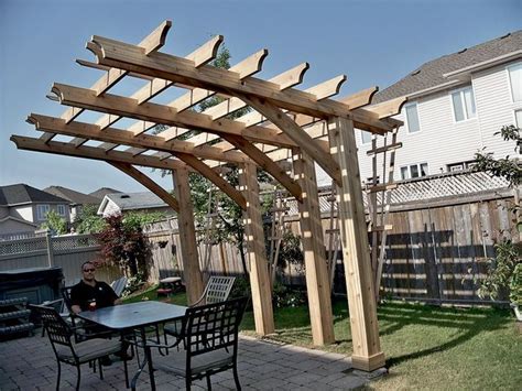 Cantilever pergola, useful design to build over an ... | Pergola, Outdoor pergola, Pergola plans