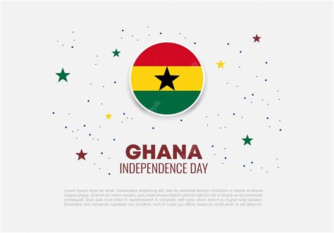 Premium Vector | Ghana independence day background banner poster for ...