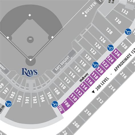 Tropicana Field Seating Map Rows | Two Birds Home