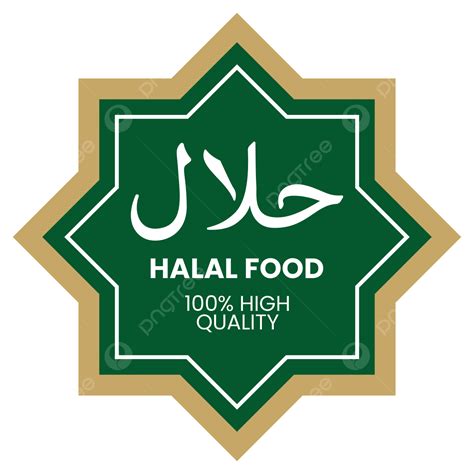 Halal Food Clipart Transparent PNG Hd, Halal Food Label Design, Halal Mui, Food Label, Badge Png ...