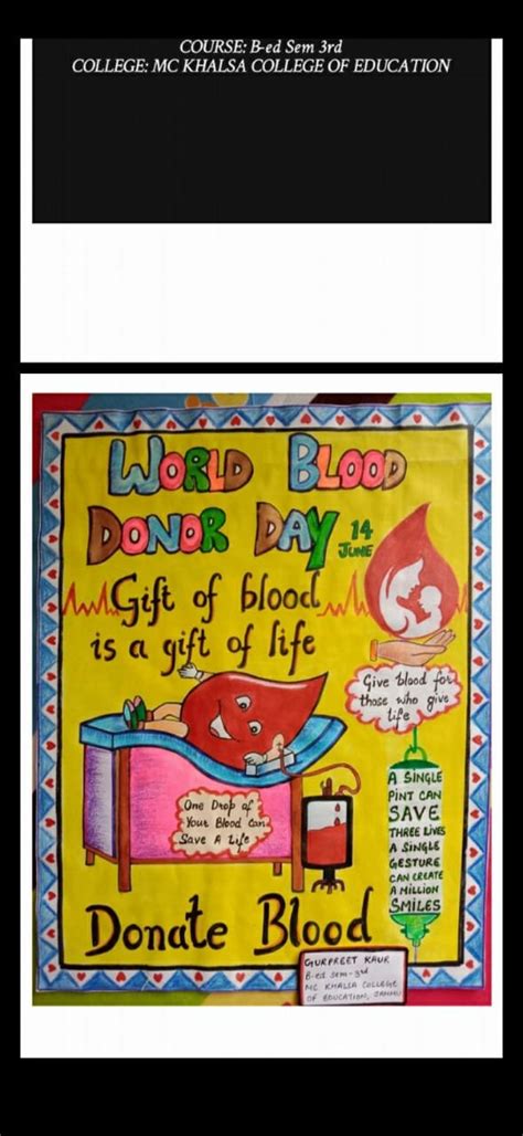 POSTER COMPETITION WORLD BLOOD DONOR DAY - SRM Ramapuram | SRMIST Ramapuram