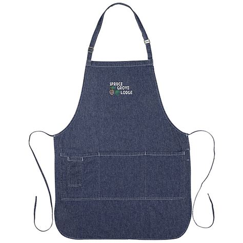 4imprint.com: Cotton Denim Bib Apron - Embroidered 157417-E