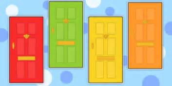 FREE! - Editable Multicolour Doors (teacher made)