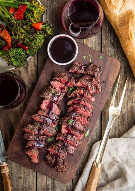 Grilled Hanger Steak with Pinot Noir and Marionberry Glaze - Vindulge