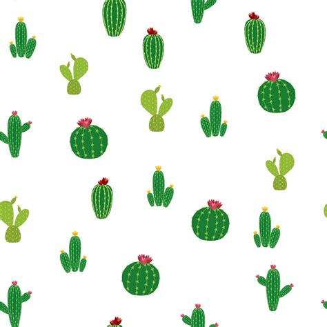 Cactus Seamless Pattern Background 2449485 Vector Art at Vecteezy