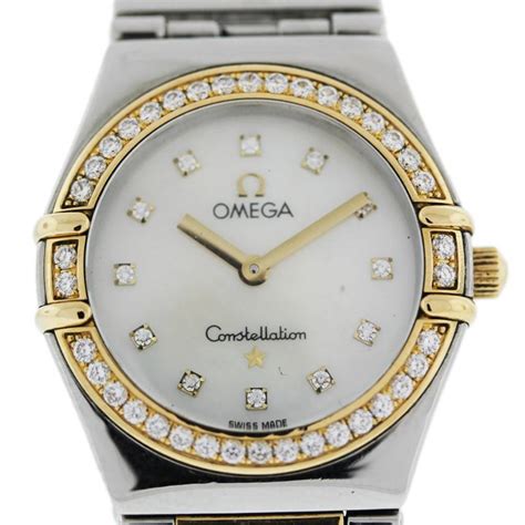 Omega Constellation Ladies Two-Tone Diamond dial and Bezel Watch-Boca Raton