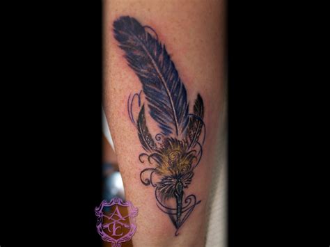 Arrows And Embers Custom Tattooing: Quill Pen Forearm Tattoo done by Sean Ambrose at Arrows and ...