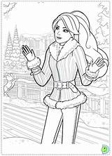 Barbie Coloring Pages Christmas sketch template