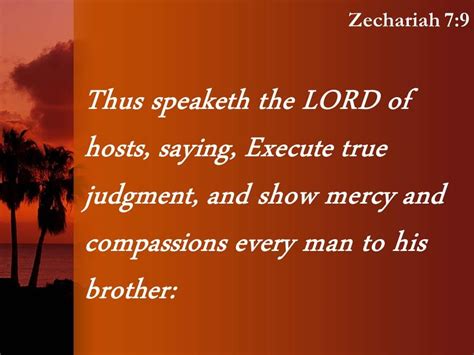 Zechariah 7 9 Show Mercy And Compassion Powerpoint Church Sermon | PowerPoint Slides Diagrams ...