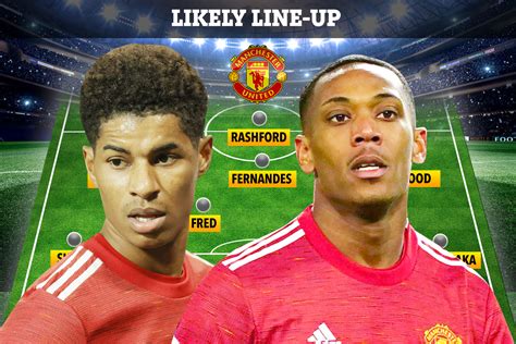 How Man Utd could line up at Sheffield Utd with Rashford, Martial and ...