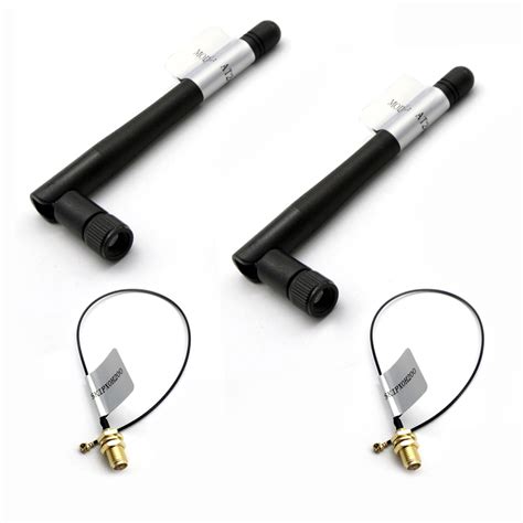 Dlenp 2PCS 2.4GHz Antennas Wifi Antenna 3dB RP SMA Male Wireless Router ...