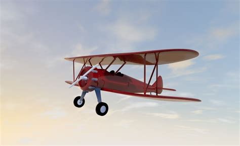 Biplane 3D Model $10 - .unknown .obj .fbx .c4d .3ds - Free3D