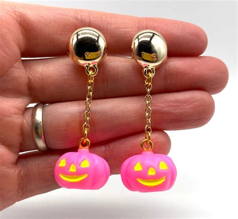 Halloween Pumpkin Dangle earrings | Cicely Margo