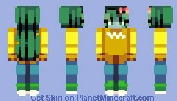 I used a random color generator Minecraft Skin