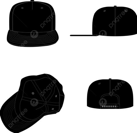 Gambar Mockup Topi Snapback, Topi, Pakaian, Pola Topi PNG dan Vektor dengan Background ...