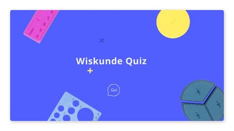 WISKUNDE COOL QUIZ